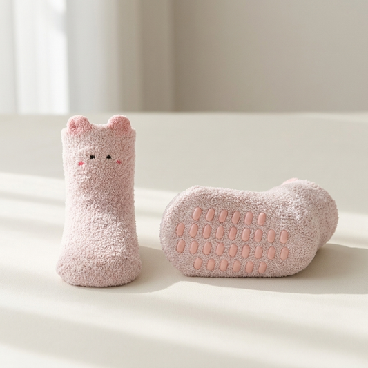Tinyyytales grip socks showing non-slip sole